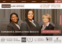 Tablet Screenshot of brownlawyers.ca